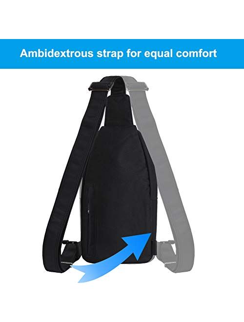 Waterfly Small Crossbody Sling Backpack Anti Theft Backpack for Traveling Chest Shoulder Bag