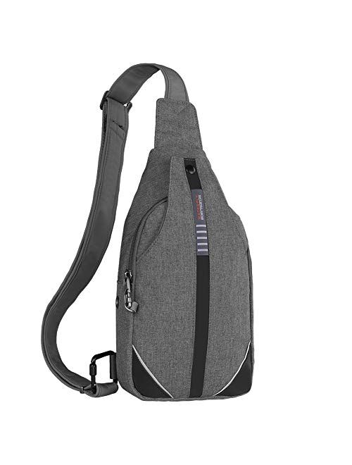 Waterfly Small Crossbody Sling Backpack Anti Theft Backpack for Traveling Chest Shoulder Bag