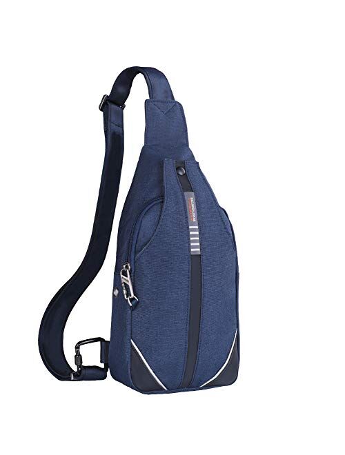 Waterfly Small Crossbody Sling Backpack Anti Theft Backpack for Traveling Chest Shoulder Bag