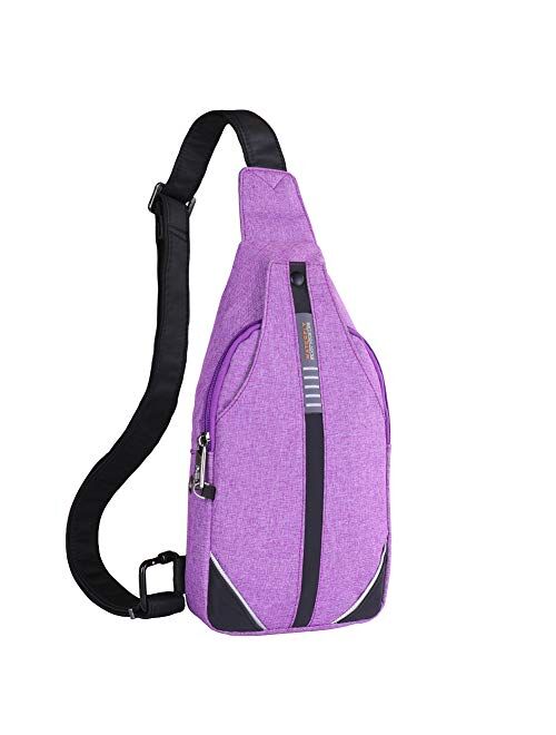 Waterfly Small Crossbody Sling Backpack Anti Theft Backpack for Traveling Chest Shoulder Bag