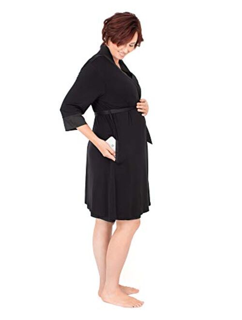 Kindred Bravely Emmaline Maternity & Nursing Robe Hospital Bag/Delivery Essential