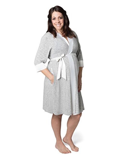 Kindred Bravely Emmaline Maternity & Nursing Robe Hospital Bag/Delivery Essential