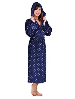 Hoodie Robe Plush Hooded Robe Spa Bathrobe Hoody Robe Long Robe Plus Size Avail.