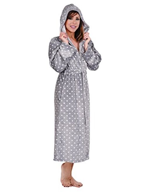 Hoodie Robe Plush Hooded Robe Spa Bathrobe Hoody Robe Long Robe Plus Size Avail.