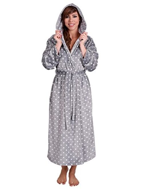 Hoodie Robe Plush Hooded Robe Spa Bathrobe Hoody Robe Long Robe Plus Size Avail.