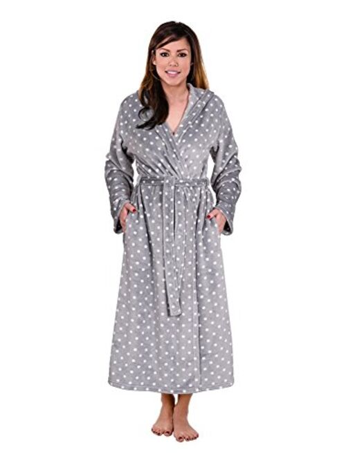 Hoodie Robe Plush Hooded Robe Spa Bathrobe Hoody Robe Long Robe Plus Size Avail.