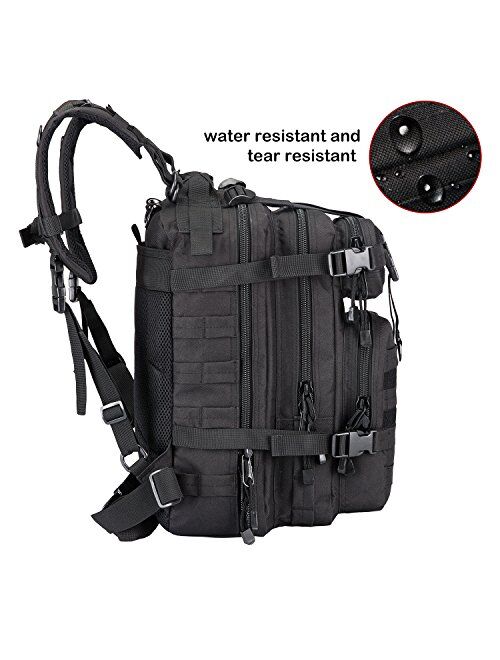 Small 30L Rucksack Military Tactical Backpack Flag Patch Outdoors Bug Out Bag