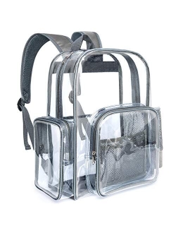 Clear Backpack, Packism Heavy Duty Clear Backpack Large Transparent Backpack Waterproof School Bookbag