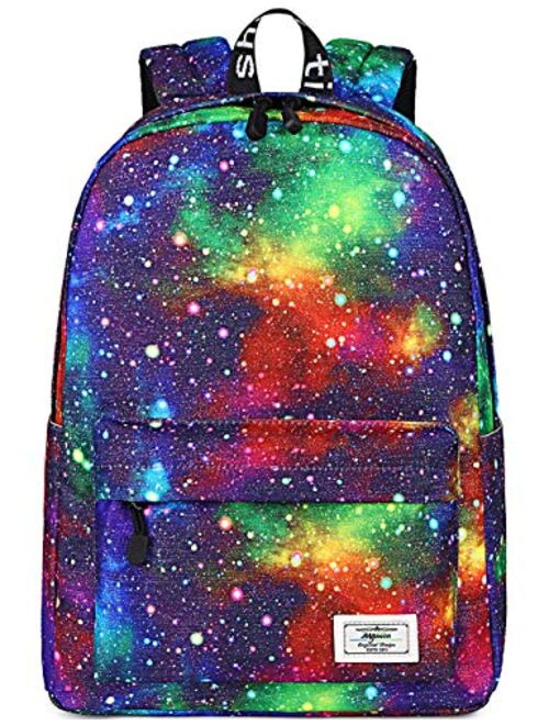 Mygreen Casual Style Lightweight Canvas Backpack School Bag Travel Daypack