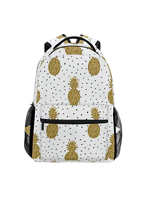 ZZKKO Leopard Print Vintage Backpacks College School Book Bag Travel Hiking Camping Daypack