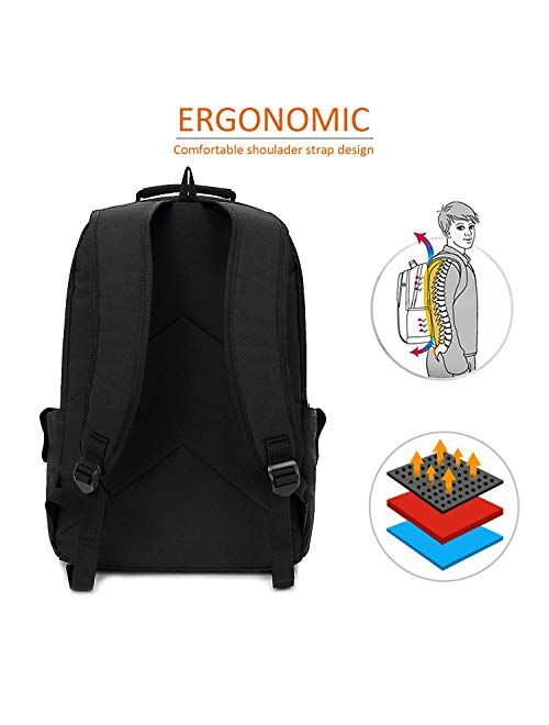 KINGSLONG Laptop Computer Backpack for Men Women 15.6 Travel College Work