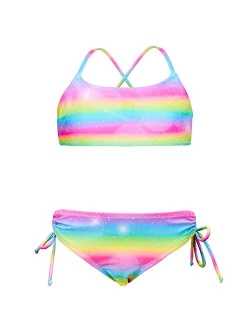 Play Tailor Girls Bikini Swimsuit Kids Bathing Suit 2 Pcs Set Swimwear