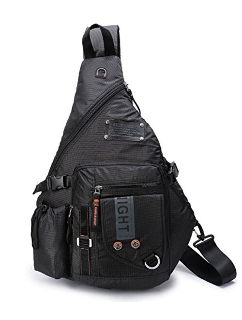 Large Sling Backpack, Sling Chest Bag Shoulder Crossbody Daypacks Fits 14.1-Inch Laptop Bookbag for Travel Outdoor Men Women