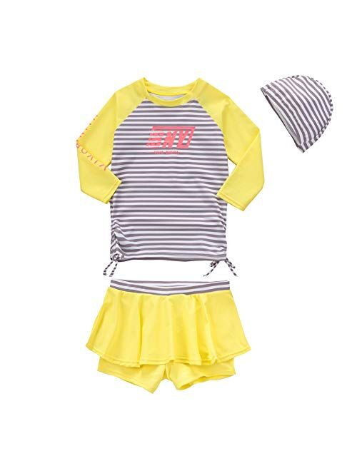 Vivobiniya Kids Swimsuits Girl's Two-Piece Long Sleeve Swimsuits UPF50+