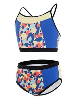 Girls Bathing Suits 7-16 - 2 Piece Swimsuits for Toddler Teen Girls - Summer Beach Sports Swimsuits