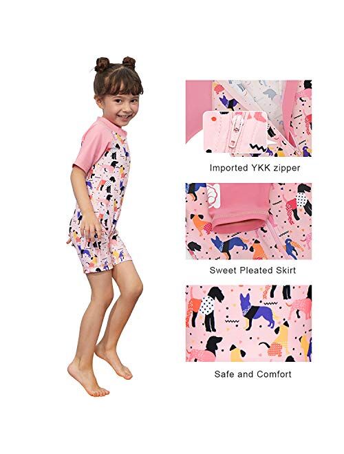 miniatree Swimsuit Girls Boys Rash Guard Toddler One Piece Swimwear Kids Swimming Bathing Suit Sunsuit 1-9