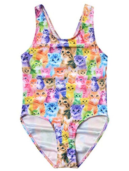 Jxstar Girls Bathing Suits Unicorn Mermaid Swimsuits One Piece Swimwear