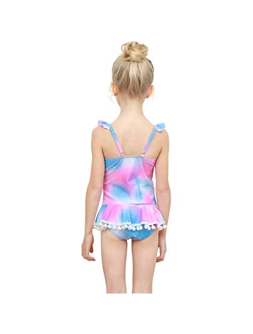Play Tailor Girls Swimsuit One Piece Bathing Suit Swimwear with Skirt