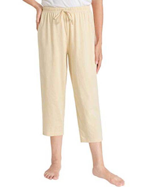 Latuza Women's Cotton Capri Pants Sleep Capris