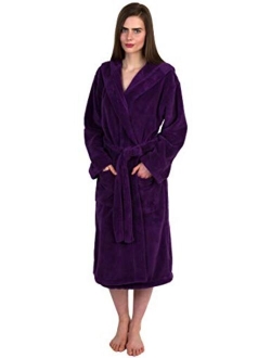 TowelSelections Women's Robe, Plush Fleece Hooded Spa Bathrobe, Made in Turkey