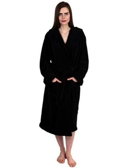 TowelSelections Women's Robe, Plush Fleece Hooded Spa Bathrobe, Made in Turkey