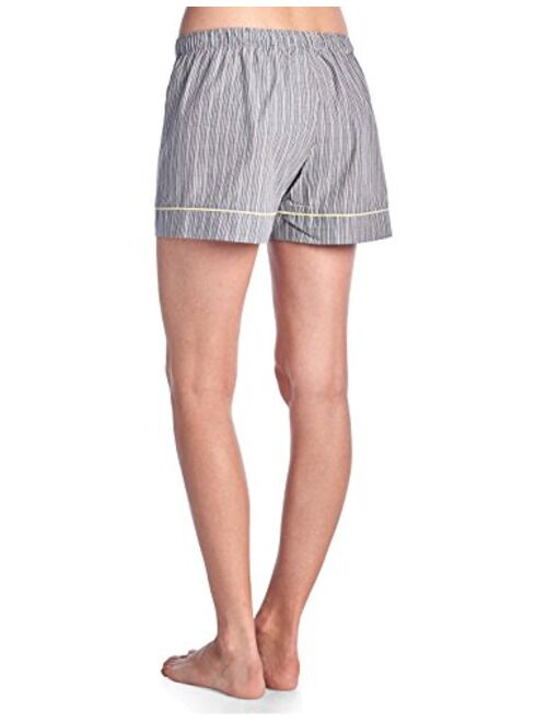 Casual Nights Women's 2 Pack Cotton Woven Lounge Boxer Shorts