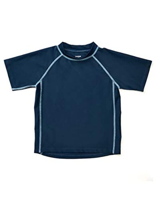 Leveret Short Sleeve Baby Boys Girls Rash Guard Sun Protected UPF + 50 Kids & Toddler Swim Shirt (12 Months-5 Toddler)