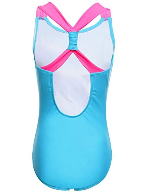 DUSISHIDAN Swimsuits for Big Girls, One Piece Bikini Swim Bathing Suits