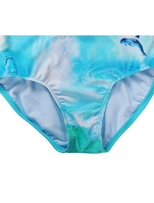 DUSISHIDAN Swimsuits for Big Girls, One Piece Bikini Swim Bathing Suits