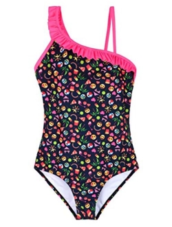 Girl's One Piece Swimsuit Bikini Swimwear Kids Monokini UPF 50