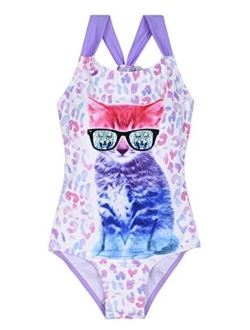 Girl's One Piece Swimsuit Bikini Swimwear Kids Monokini UPF 50