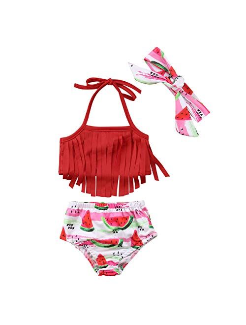 xkwyshop Toddler Newborn Infant Baby Girl Swimsuit Bikini Toddler Girls Swimwear Bathing Suit 2 Piece Beachwear 6M-5T