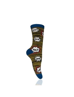 Tootsie Footsie Women's Novelty Cool Design Crew Socks