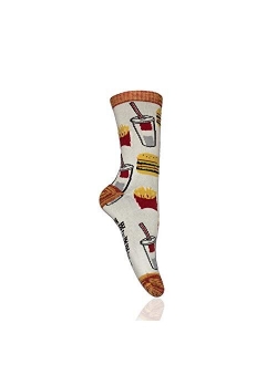 Tootsie Footsie Women's Novelty Cool Design Crew Socks