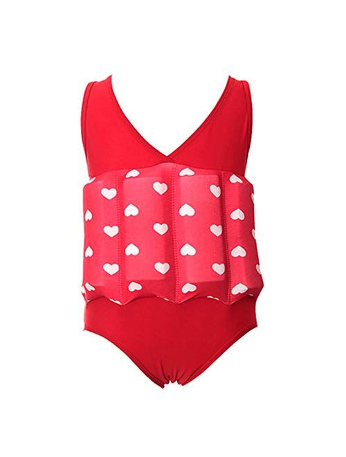 OwlFay Kids Boys Girls Floatation Swimsuit with Adjustable Buoyancy Baby Float Suit Swim Vest One Piece Swimwear Bathing Suit