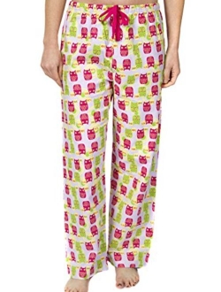 Leisureland Women's Pure Cotton Flannel Pajama Lounge Bottoms