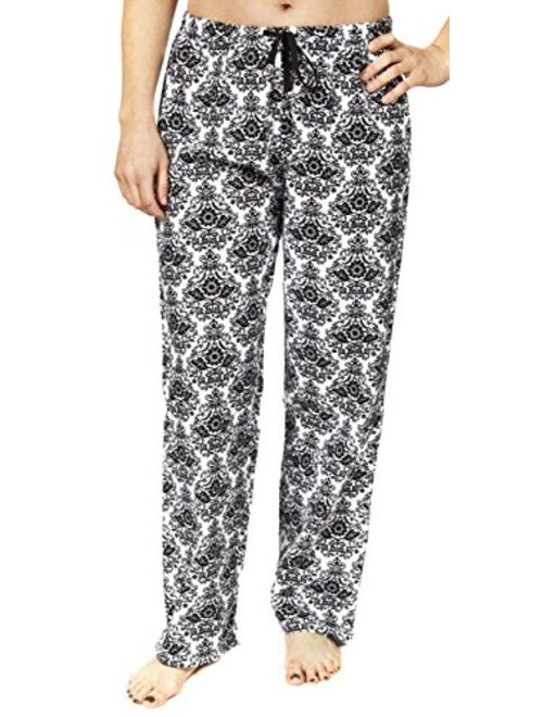 Leisureland Women's Pure Cotton Flannel Pajama Lounge Bottoms