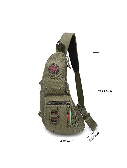 Sling Backpacks, Sling Chest Bags Shoulder Fanny Pack Crossbody Bags for Men Women Outdoor Travel