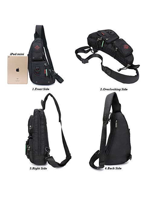 Sling Backpacks, Sling Chest Bags Shoulder Fanny Pack Crossbody Bags for Men Women Outdoor Travel