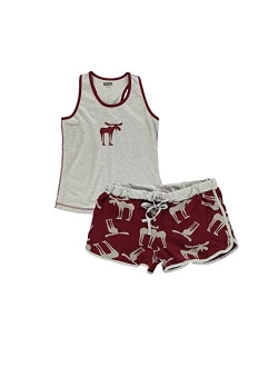 Lazy One Matching Pajamas for Women, Cute Pajama Shorts and Tank Top Set