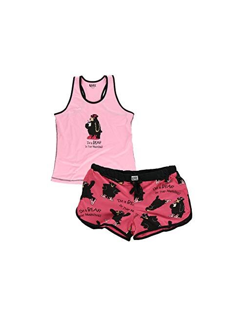 Lazy One Matching Pajamas for Women, Cute Pajama Shorts and Tank Top Set