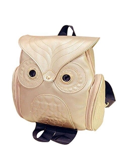 Fashion Owl Backpack Girl's Pu Leather Mini Bag