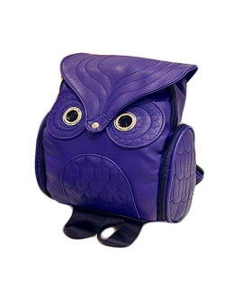 Fashion Owl Backpack Girl's Pu Leather Mini Bag