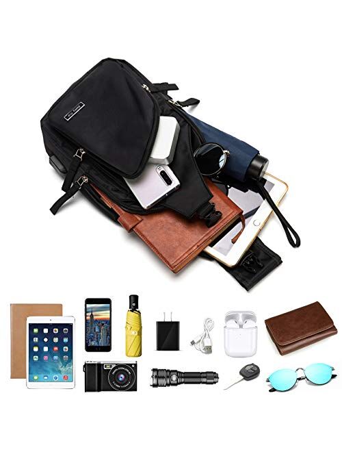 Men's Sling Bag Water Resistant Shoulder Chest Crossbody Bags Sling Backpack with USB Charging Port