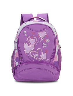 Hynes Eagle Kids School Backpack Sweetheart Pattern Backpack for Girl