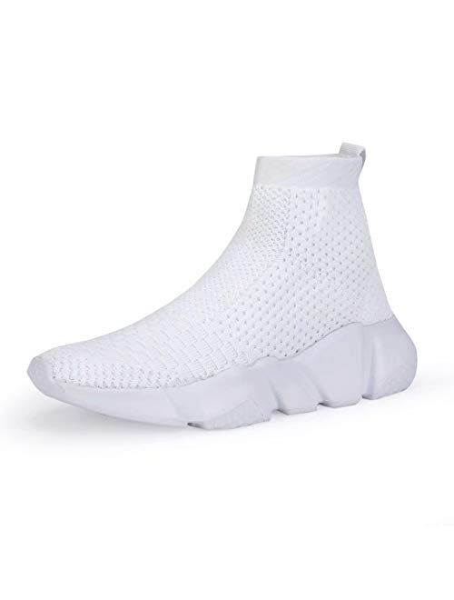 CHUI Boys Girls Breathable Balenciaga Look Sneakers Mesh Lightweight Easy Walk Casual Slip-On Athletic Running Walking Shoes (Little Kid/Big Kid)