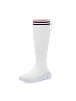 Casbeam Boys Fashion Sock Shoes Breathable Lightweight Balenciaga Look Casual Sports Walking Sneakers Slip on Shoes