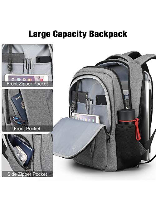 Tigernu Laptop Backpack with USB Charging Port for Men Women 15.6 inch MacBook