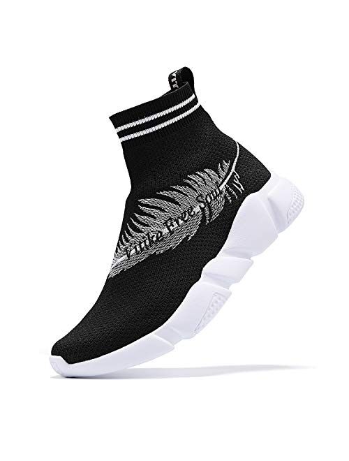 JMFCHI Womens Walking Shoes Sock Sneakers Girls Running Shoe Balenciaga Look Sneaker Mesh Air Cushion Slip-on Running Shoes