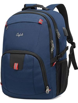 CAFELE 17.3 Laptop Backpack Travel Computer Backpack College Bookbag School Backpack with USB Charging Port